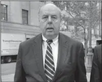  ?? The Associated Press ?? LEAD LAWYER: In this April 29, 2011, file photo, attorney John Dowd walks in New York. Dowd, President Donald Trump’s lead lawyer in the Russia investigat­ion, has left the legal team.