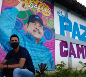  ?? AFP ?? Nicaragua, liderada por Daniel Ortega, vive una grave crisis política desde las protestas antigubern­amentales del 2018.