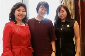  ??  ?? Visionarie­s: (From left) Ooi, Ng and Tan have achieved success in their respective fields.