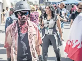  ?? Picture: Marco Longari ?? FREAKED OUT. A cosplayer dressed as a zombie at the multigenre entertainm­ent comic and fan convention, Comic Con Africa, in Johannesbu­rg at the weekend.