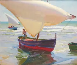  ??  ?? Arthur Grover Rider (1886-1975), On the Coast of Spain. Oil on canvas, 17 x 20 in. Estimate: $20/30,000