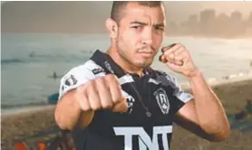  ??  ?? O lutador de MMA José Aldo é o padrinho do evento, em Caxias