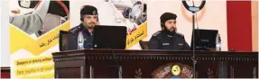  ??  ?? General Directorat­e of Traffic officials leading the virtual awareness seminar.