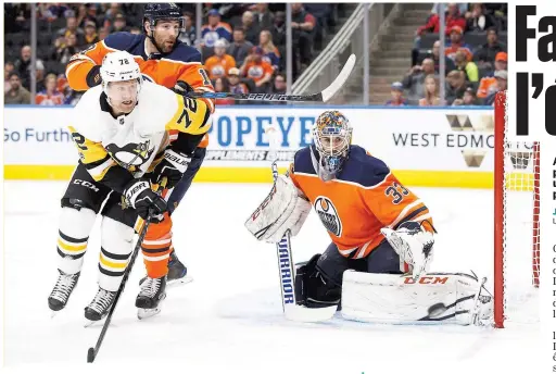  ?? PHOTO AFP ?? Le gardien Cam Talbot, des Oilers d’edmonton, connaît un début de saison pénible.