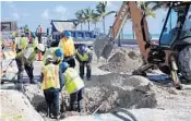  ?? JOE CAVARETTA/SUN SENTINEL ?? Fort Lauderdale has dealt with a number of water line breaks in 2019.