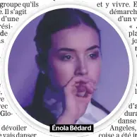  ??  ?? Énola Bédard
