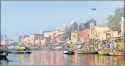  ?? HT PHOT0 ?? Chitrakoot is considered to be a prominent religious site in the country as it is believed that Lord Ram had spent most of his time during his 14-year exile in this holy city.