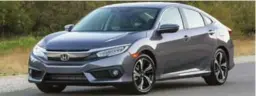  ??  ?? Honda Civic Named AutoGuide.com’s 2016 Car of the Year, the Honda Civic receives plenty of accolades from KBB as well, including Compact Car Best Buy for 2017 and Overall Best Buy for 2017. So, not only is it a good first new car for a student, it’s...