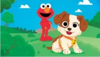  ?? SESAME WORKSHOP VIA AP ?? Elmo and Tango are together in a scene from the new special “Furry Friends Forever: Elmo Gets a Puppy,” debuting on HBO Max on Aug. 5.
