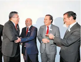  ??  ?? Raúl González, Renato Sales, Juan Castañón y Lorenzo Córdova.