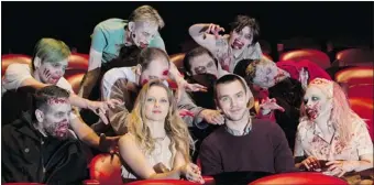  ?? Getty Images ?? Australian actress Teresa Palmer and British actor Nicholas Hoult, stars of the droll thriller Warm Bodies,
which opens Friday. Hoult will also appear in Mad Max: Fury Road and the next X-Men film.