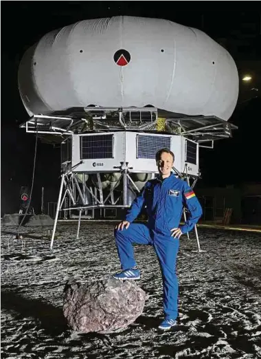  ?? Foto: Gerry Huberty ?? Das nächste Ziel für Matthias Maurer: der Flug zum Mond.
Wie schnell entwickelt sich dieser Markt?
Ist der Mond ihr nächstes Ziel?