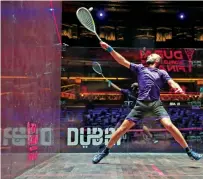  ?? Supplied photo ?? The world’s top squash players will be in action. —