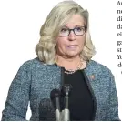  ?? FOTO: AFP ?? Liz Cheney hat sich mit Donald Trump angelegt.