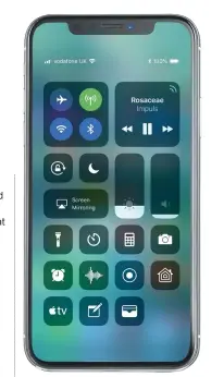  ??  ?? Don’t overlook the ability to tailor iOS 11’s Control Centre to suit how you use your iPhone or iPad.