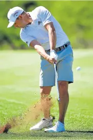  ?? Picture: STUART FRANKLIN/GETTY IMAGES ?? GEARING UP: Sergio Garcia, of Spain, plays a shot during the pro-am prior to the Nedbank Golf Challenge on Wednesday at Sun City