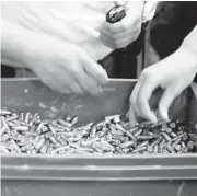  ?? TED S. WARREN/AP 2019 ?? Above, ammunition is shown at the Washington State Criminal Justice Training Commission in Burien, Wash. An ammo shortage is affecting the U.S.