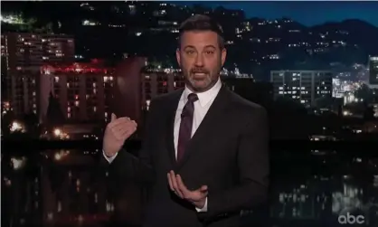  ?? Photograph: Youtube ?? Jimmy Kimmel: the justice department’s lightened sentence for Trump associate Roger Stone is ‘appalling even by Trump standards, and unheard of, that he would somehow effect the sentence of his friend’.