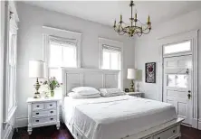  ??  ?? AFTER: The master bedroom is light and airy.