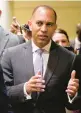  ?? CAROLYN KASTER/AP ?? New York Rep. Hakeem Jeffries could replace Nancy Pelosi as House Democratic leader.