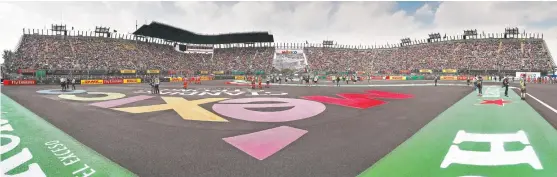  ??  ?? Panorámica del Foro Sol durante el Gran Premio de México 2017