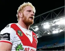  ?? Photo: Mark Metcalfe ?? NOT WORRIED: James Graham wants to reignite the Dragons’ season at Leichhardt Oval this weekend.