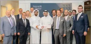  ?? ?? BVMW representa­tive office in Qatar officially inaugurate­d