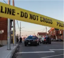  ?? JULIE JOCSAK TORSTAR ?? In this file photo, the intersecti­on of Church and Niagara streets in St. Catharines was blocked off by police following an incident that involved a firearm.