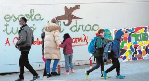  ?? // INÉS BAUCELLS ?? Una imagen de la escuela de Canet de Mar, utilizada por la Generalita­t en su combate contra el 25%