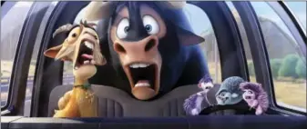  ?? TWENTIETH CENTURY FOX VIA AP ?? This image released by Twentieth Century Fox shows a scene from the animated film, “Ferdinand.”