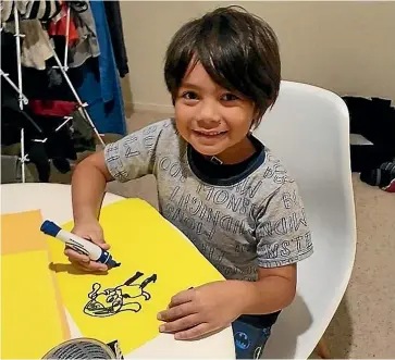  ??  ?? Six-year-old Wellington schoolboy Myka Tuala was killed in a crash on Friday while he and his family were in Whanga¯rei for the holidays.