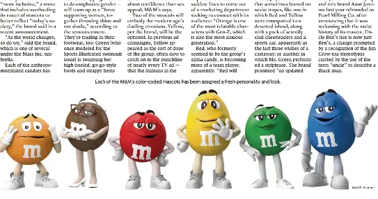 M&M’s candy mascots getting a makeover | Miami Herald | PressReade­r