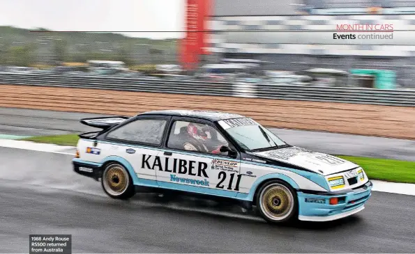  ??  ?? 1988 Andy Rouse RS500 returned from Australia