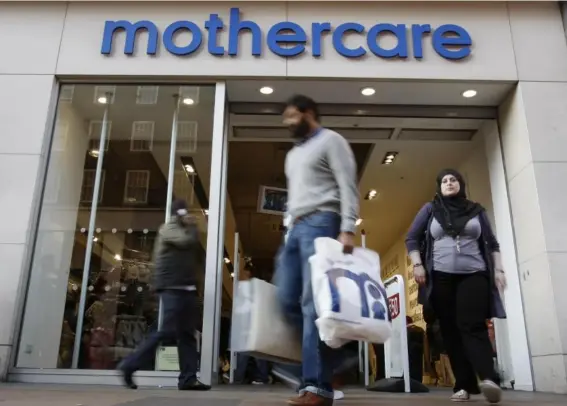  ?? (Reuters) ?? Mothercare posted an 11 per cent decline in UK revenues, which it blamed on ‘wider market uncertaint­y and negative brand coverage’