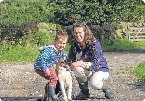  ??  ?? Ena Mitchell with grandson Charlie, 3, who was born just months after her liver transplant.