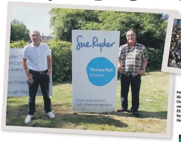  ??  ?? Peterborou­gh Minster Club more £8,000 Ryder
Hall