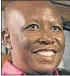  ??  ?? JULIUS MALEMA