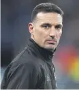  ?? ?? ↑ Argentina’s head coach Lionel Scaloni