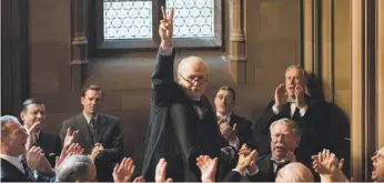  ?? Focus Features ?? Gary Oldman portrays Winston Churchill in “Darkest Hour.”