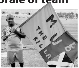  ?? CONTRIBUTE­D ?? Montego Bay United’s team mascot Everton ‘Lunch’ McKenzie.