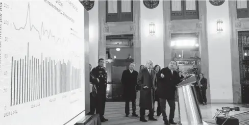  ?? FOTO: CORTESÍA ?? &gt; Santiago Nieto acompañó en la conferenci­a al presidente López Obrador este lunes por la mañana.