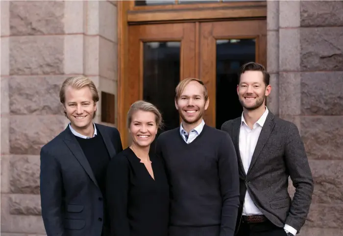  ?? Bild: PRIVAT ?? LAGARBETE. Telness kärngrupp består av Carl Sahlin, Martina Klingvall, Jonas Petersson och Sebastian Klintberg.