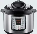  ??  ?? The smart, programmab­le Instant Pot cooks faster, using less energy than convention­al cooking