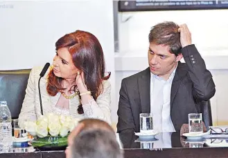  ?? NéSTOR SIEIRA ?? Disyuntiva­s. La Presidenta y el ministro Kicillof, ante una semana definitori­a/