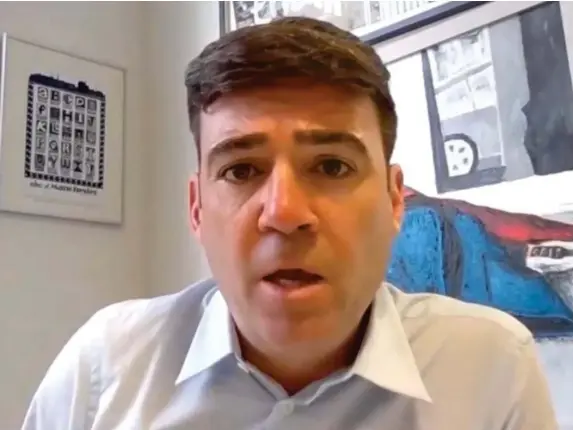  ??  ?? Mayor Andy Burnham says thousands will be left in ‘severe hardship’ (Manchester Evening News)