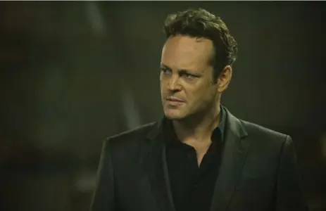  ?? LACEY TERRELL/HBO ?? Vince Vaughn amps up the drama quotient to near parody as Frank Semyon in Season 2 of True Detective.