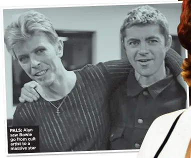  ?? ?? PALS: Alan saw Bowie go from cult artist to a massive star