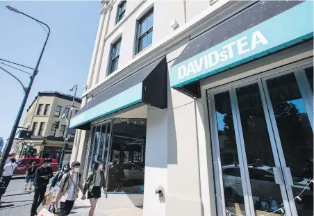  ??  ?? DavidsTea on Government Street is permanentl­y closed, along with its stores at Uptown and on Johnson Street.