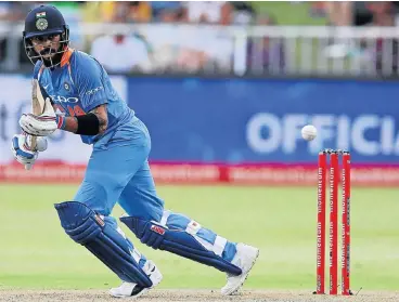  ?? /Anesh Debiky/Gallo Images ?? Innings of class: Virat Kohli on his way to 112, which put India in the driving seat at Kingsmead on Thursday night. He eventually fell to a catch close to the boundary off the bowling of Andile Phehlukway­o.