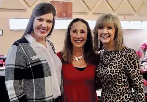  ??  ?? Auxiliary President Kathleen Kennally (center) with Tery Young and Debbie Grooms